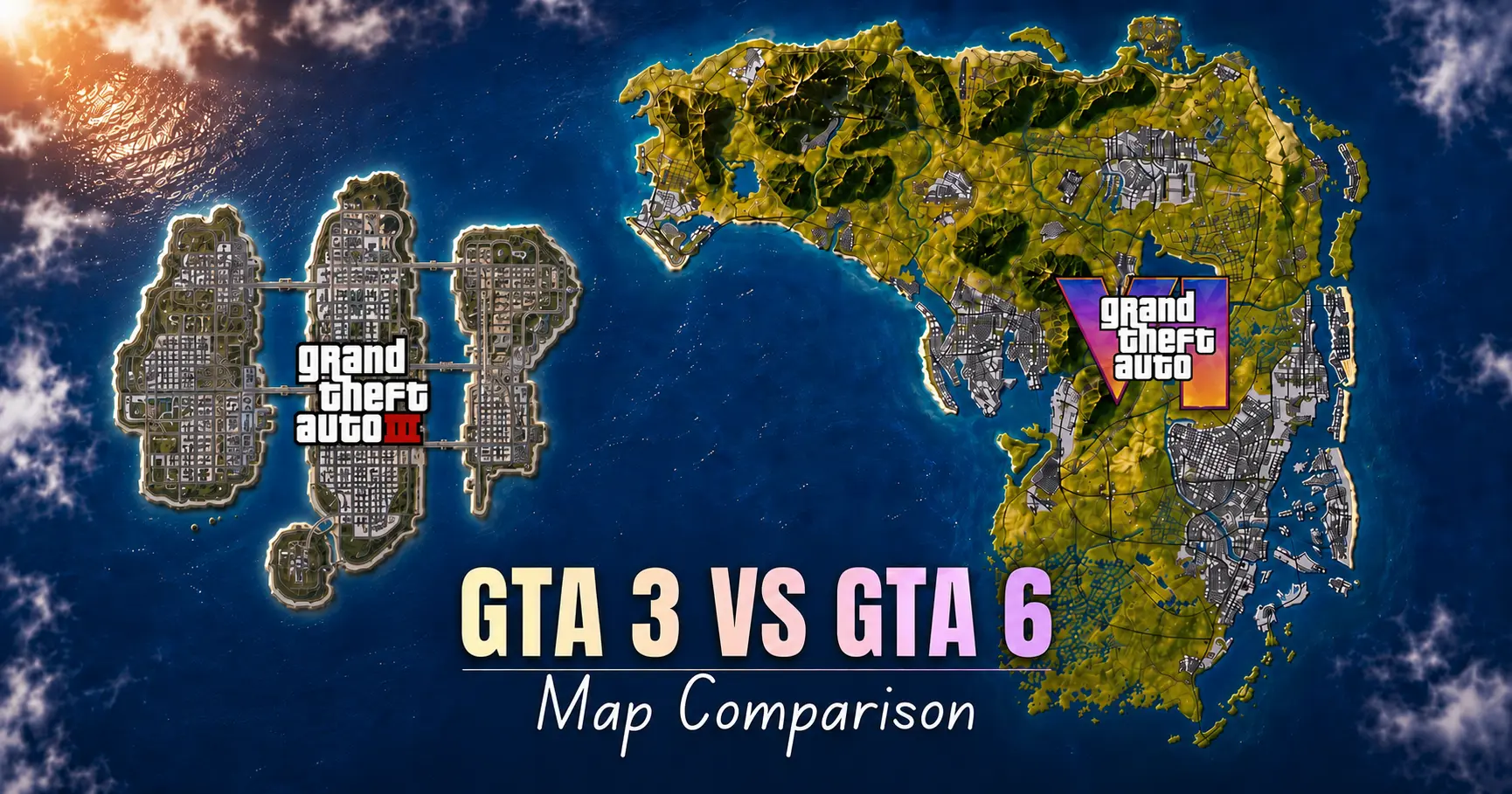 GTA 3 Map vs GTA 6 Map