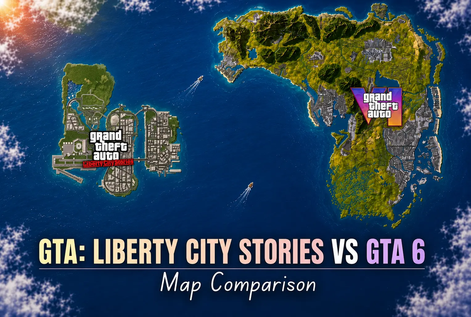 GTA Liberty City Stories Map vs GTA 6 Map