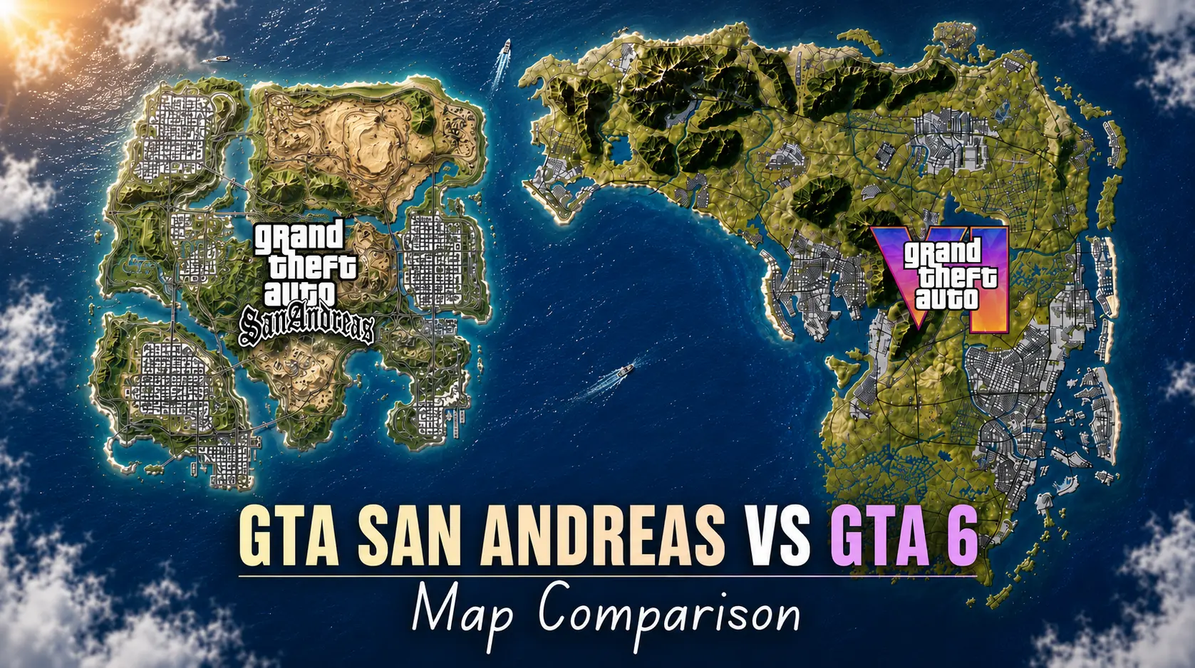 GTA San Andreas Map vs GTA 6 Map